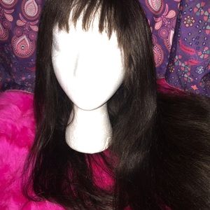 Human hair bang lace front